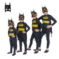 Batman Pelerinli Maskeli Yarasa Adam Çocuk Kostümü 2 Maskeli