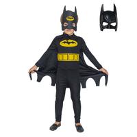Batman Pelerinli Maskeli Yarasa Adam Çocuk Kostümü 2 Maskeli