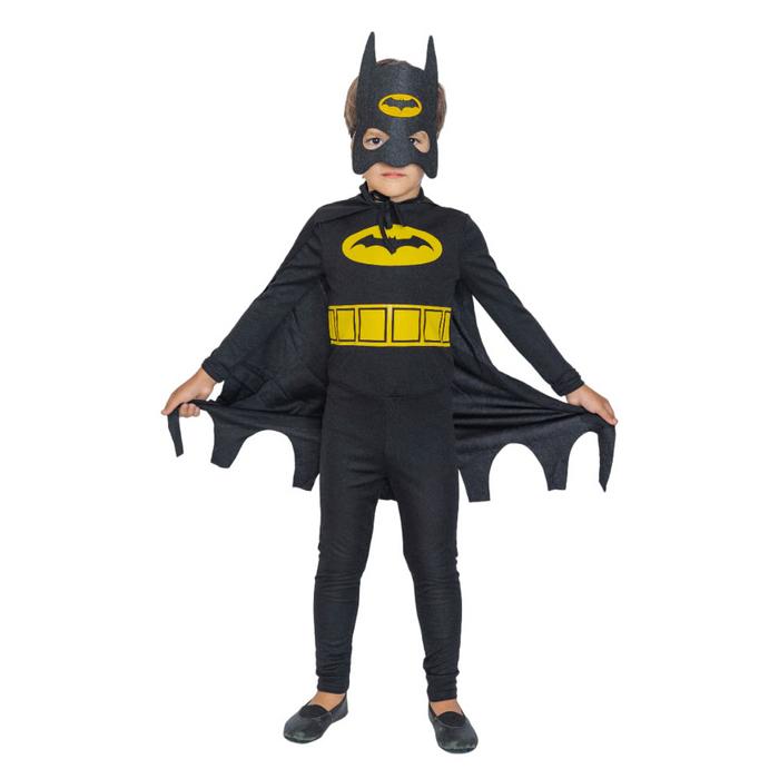 Batman Pelerinli Maskeli Yarasa Adam Çocuk Kostümü