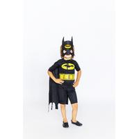 Batman Yarasa Adam Çocuk Pelerinli ve Maskeli Batman Ev Bahçe Tipi Yazlık Kostüm