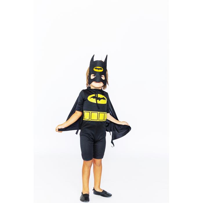 Batman Yarasa Adam Çocuk Pelerinli ve Maskeli Batman Ev Bahçe Tipi Yazlık Kostüm