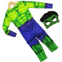 Hulk Yeşil Dev Kostümü Maskeli Çocuk Kostümü
