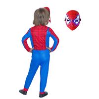 Işıklı Maskeli Spiderman Kostümü Örümcek Adam Çocuk Kostümü Klasik