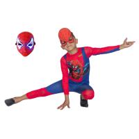 Işıklı Maskeli Spiderman Kostümü Örümcek Adam Çocuk Kostümü Resimli