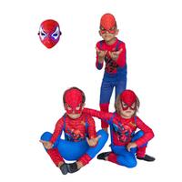 Işıklı Maskeli Spiderman Kostümü Örümcek Adam Çocuk Kostümü Resimli