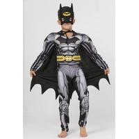 Kaslı Batman Çocuk Kostümü Pelerinli ve Maskeli Yarasa Adam Kostümü