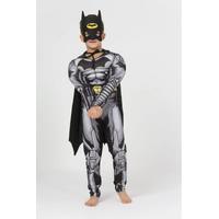 Kaslı Batman Çocuk Kostümü Pelerinli ve Maskeli Yarasa Adam Kostümü