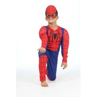 Kaslı Spiderman Kostümü Örümcek Adam Maskeli Çocuk Kostümü 