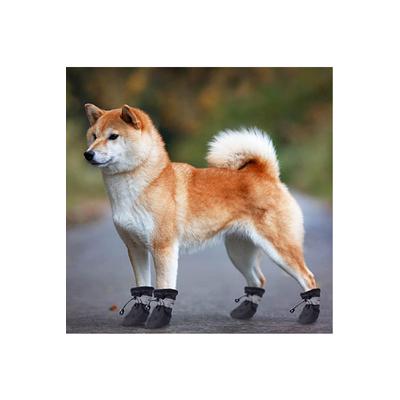 Köpek Ayakkabısı Su Geçirmez Kaymaz Taban Reflektörlü Ayarlanabilir Lastikli