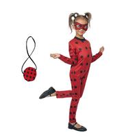 Ladybug Uğur Böceği Kostümü Maskeli ve Benekli Fermuarlı Askılı Çanta