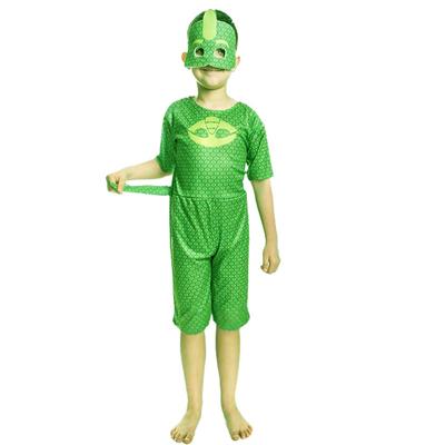 Pija Maskeliler Gekko Kertenkele Çocuk Kuyruklu Tulum Maskeli Ev Bahçe Tipi Yazlık Kostüm