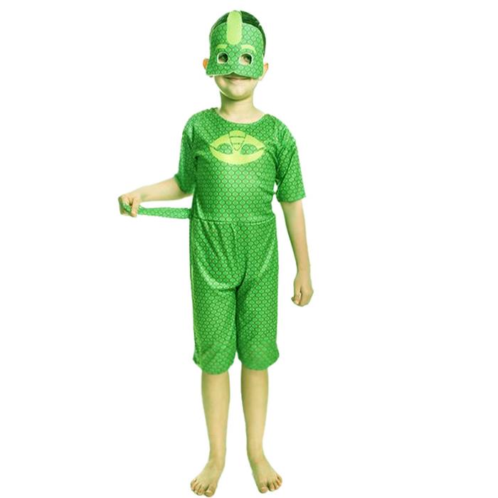 Pija Maskeliler Gekko Kertenkele Çocuk Kuyruklu Tulum Maskeli Ev Bahçe Tipi Yazlık Kostüm