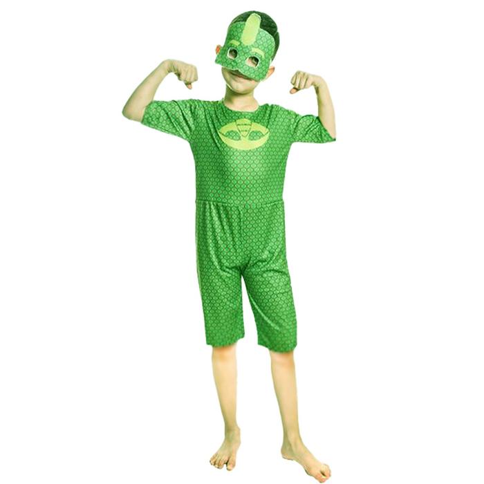 Pija Maskeliler Gekko Kertenkele Çocuk Kuyruklu Tulum Maskeli Ev Bahçe Tipi Yazlık Kostüm