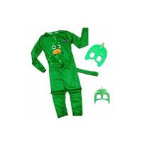 Pija Maskeliler Kostüm Baskılı Gekko Yeşil Kertenkele Kostüm 2 Maskeli