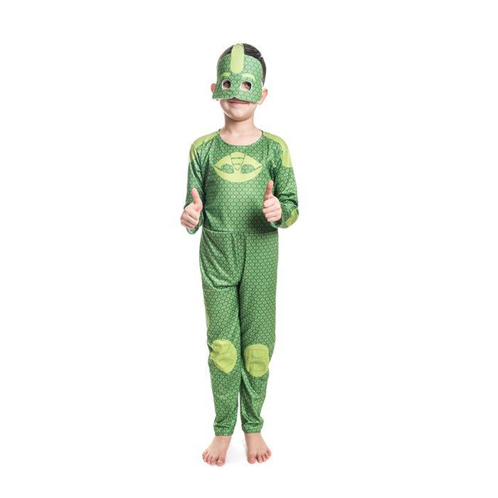 Pija Maskeliler Kostüm Gekko Yeşil Kertenkele Kostüm