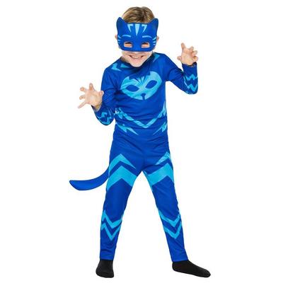 PijaMaskeliler Kedi Çocuk Kostüm Catboy Tulum Maskeli Set