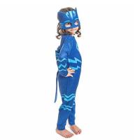 PijaMaskeliler Kedi Çocuk Kostüm Catboy Tulum Maskeli Set