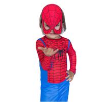 Spiderman Kostümü Örümcek Adam Maskeli Çocuk Kostümü Klasik