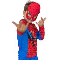 Spiderman Kostümü Örümcek Adam Maskeli Çocuk Kostümü Resimli