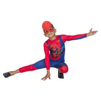 Spiderman Kostümü Örümcek Adam Maskeli Çocuk Kostümü Resimli