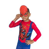 Spiderman Kostümü Örümcek Adam Maskeli Çocuk Kostümü Resimli