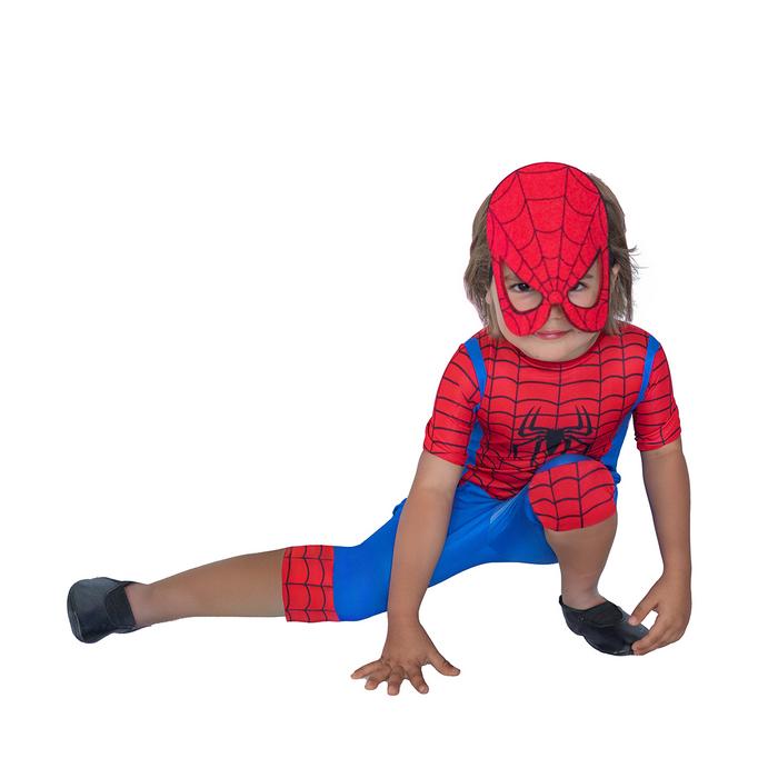 Spiderman Örümcek Adam Maskeli Kostümü Ev Bahçe Tipi Yazlık Kostüm
