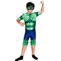 Yeşil Dev Adam Çocuk Kostümü Maskeli Hulk Ev Bahçe Tipi Yazlık Kostüm