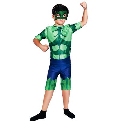 Yeşil Dev Adam Çocuk Kostümü Maskeli Hulk Ev Bahçe Tipi Yazlık Kostüm